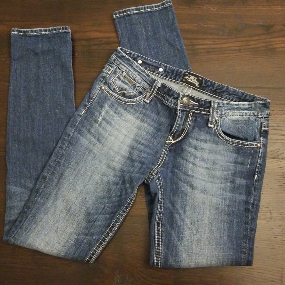 Express Rerock 6R skinny jeans